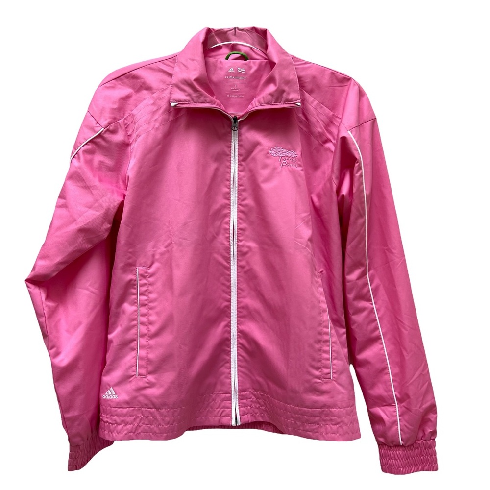 Adidas Golf Climaproof Pink Torrey Pines San Diego Windbreaker Full-Zip Jacket